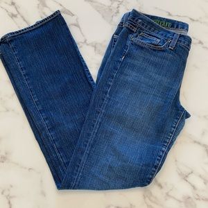 Bootcut J. Crew vintage, thicker denim jeans + GWP
